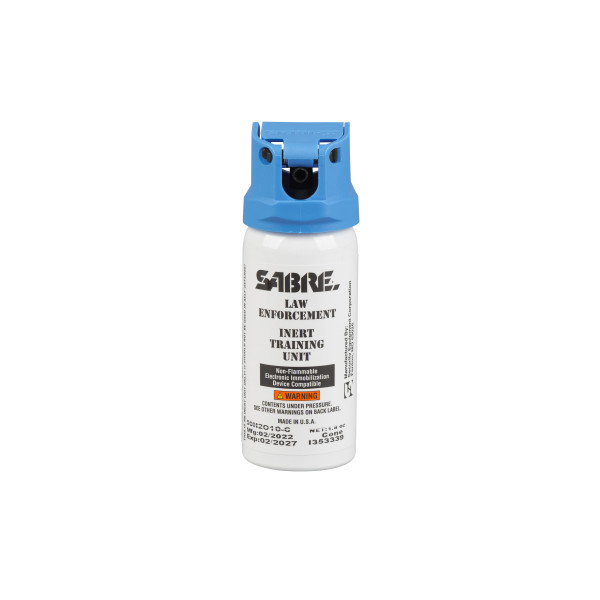 SABRE Inert 1.8 oz Cone Stream (MK-3), 54 mL Practice Pepper Spray with Flip Top Safety, Duty Belt Canisters